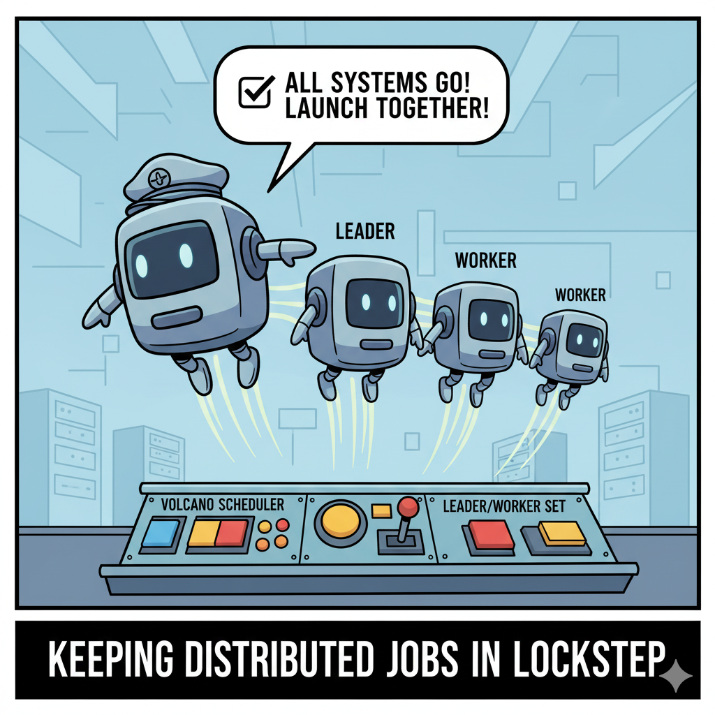 Pods diving together to show synchronized scheduling